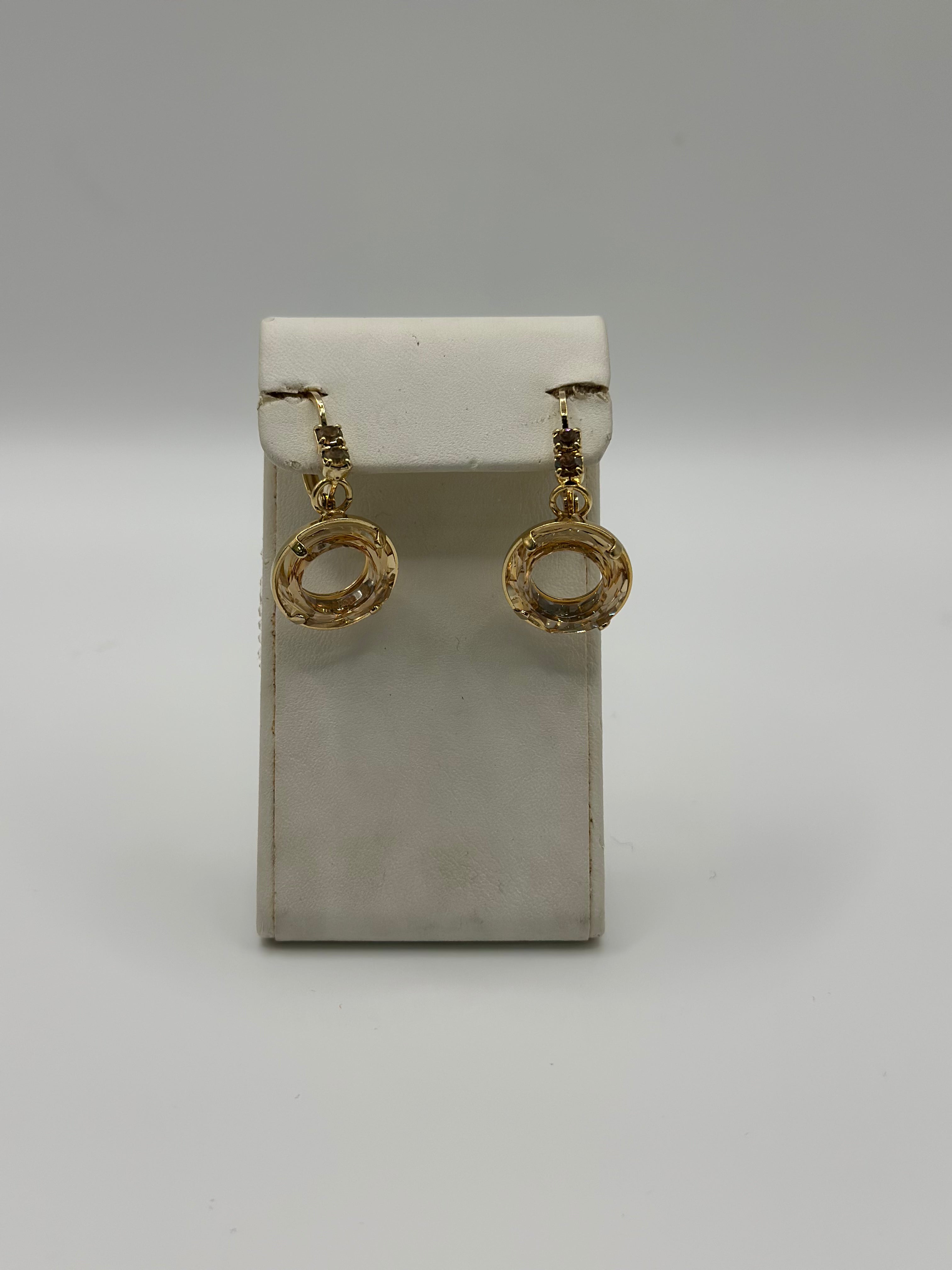 Orecchino con cerchio color oro nikel free - Malù