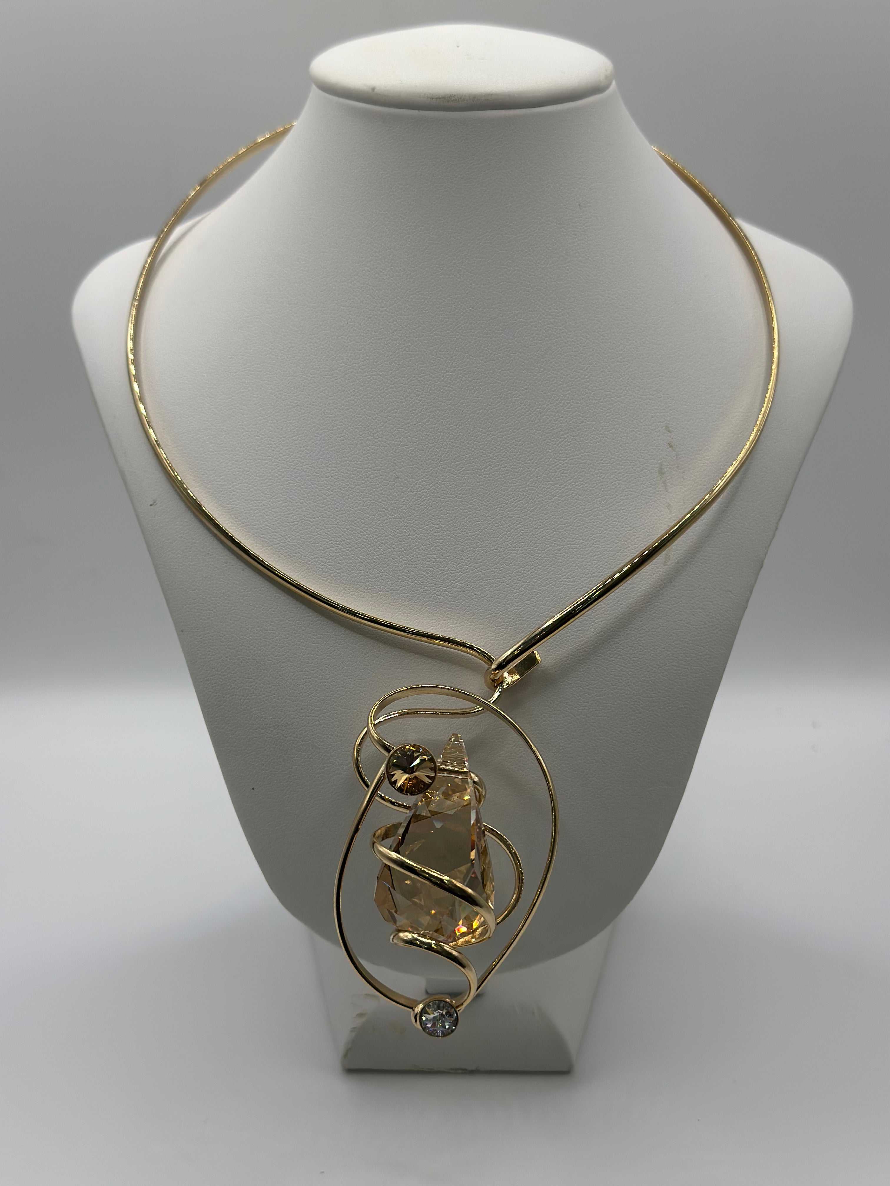 Collana con pietra luce nikel free - Malù (Copia)