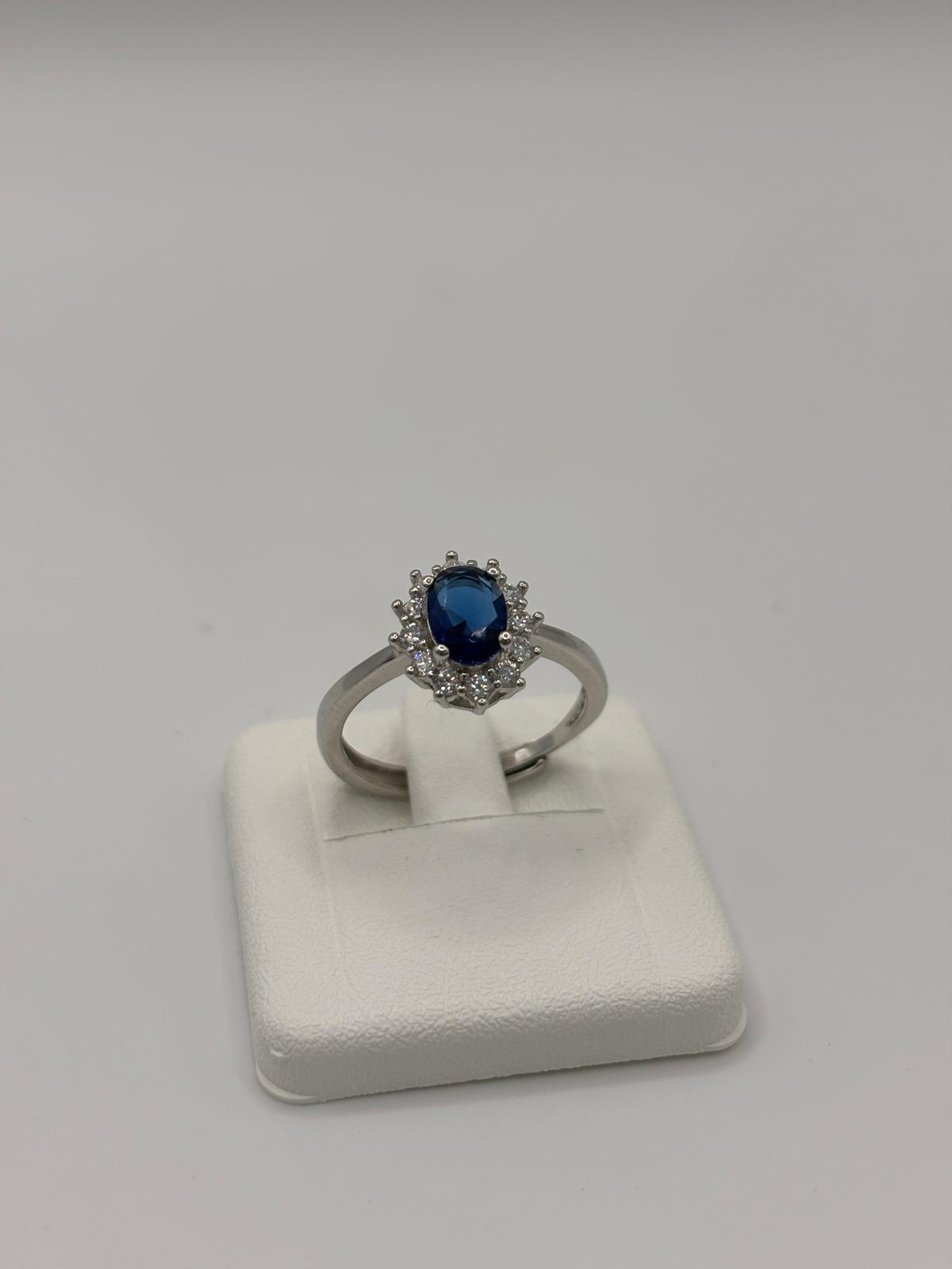 Anello argento e zirconi - Mami