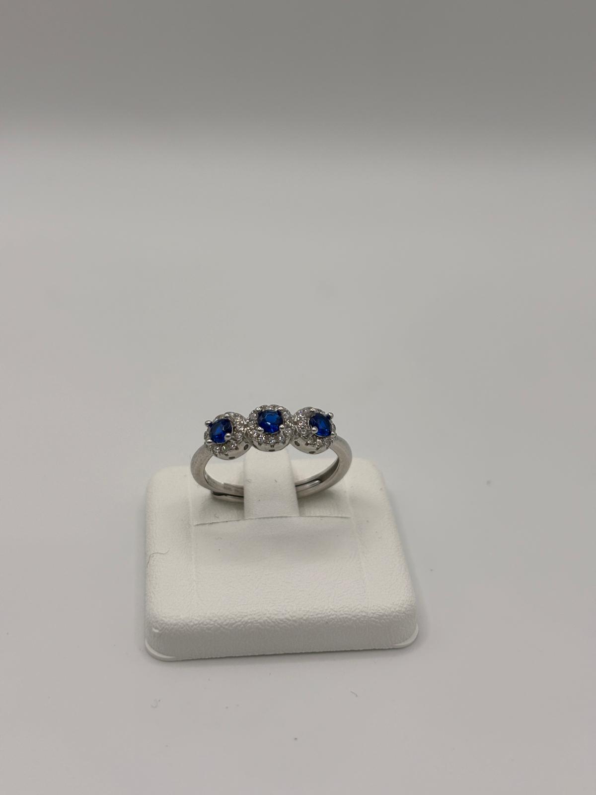 Anello punti luce baby argento e zirconi - Mami