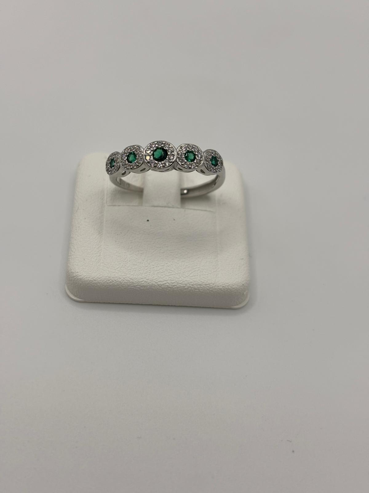 Anello punti luce argento e zirconi - Mami