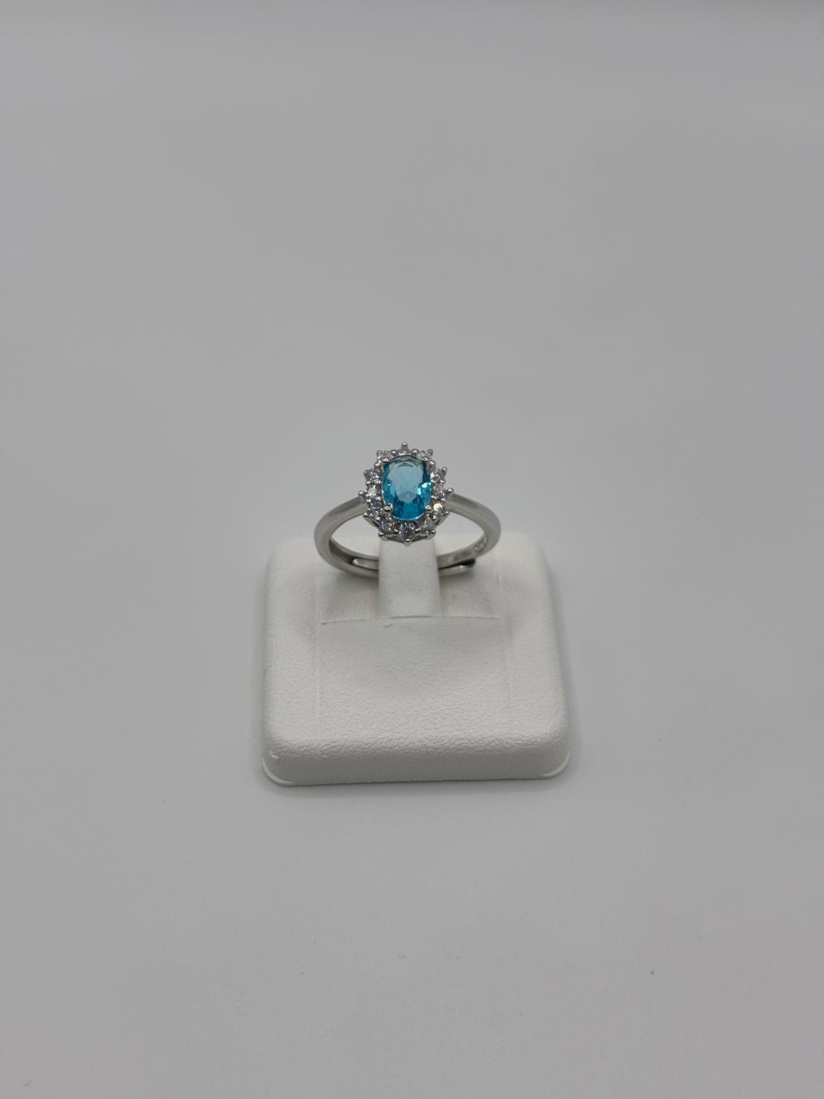 Anello argento e zirconi - Mami