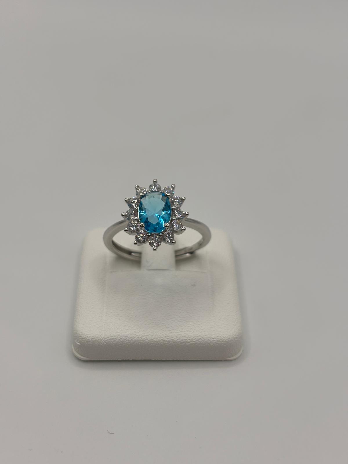 Anello argento e zirconi - Mami