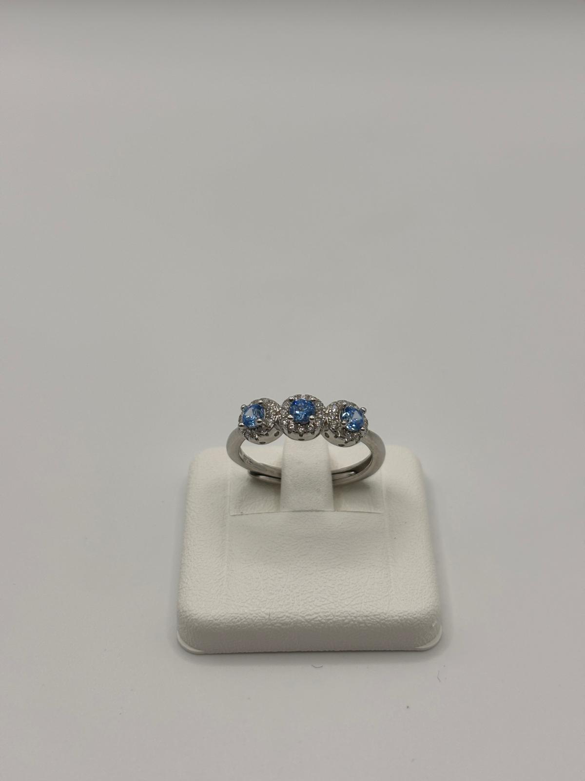 Anello punti luce baby argento e zirconi - Mami