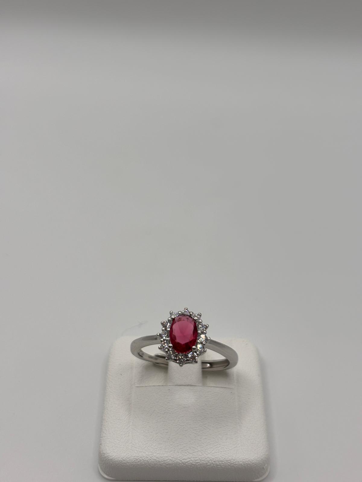 Anello argento e zirconi - Mami