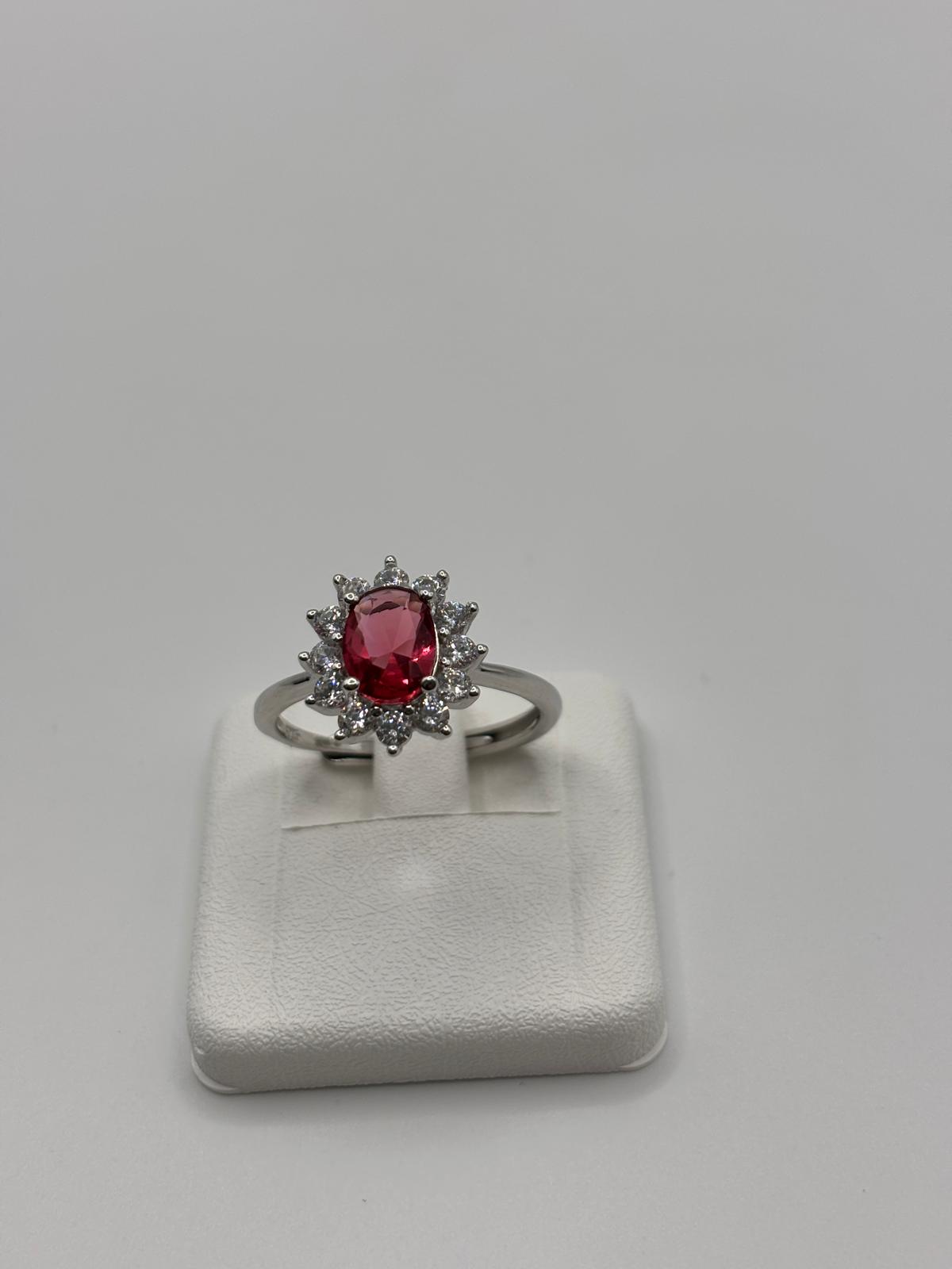 Anello argento e zirconi - Mami