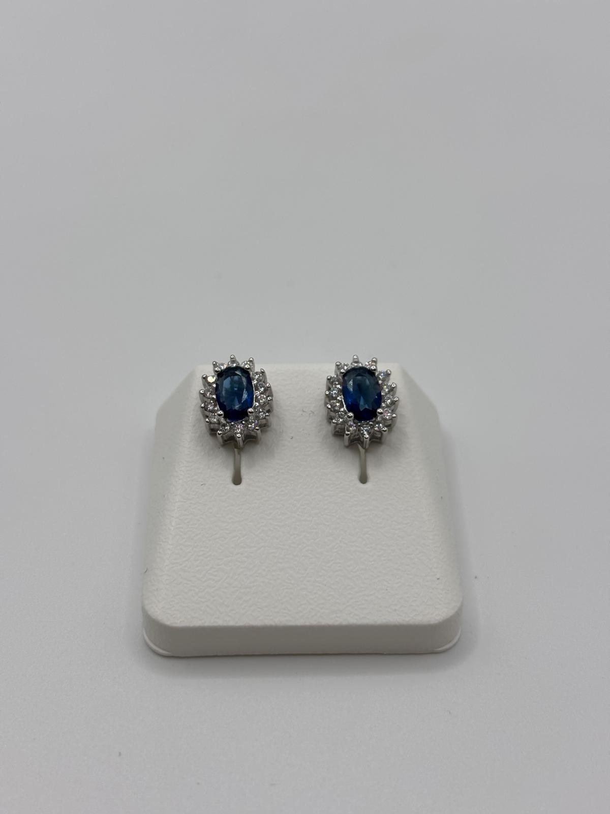 Orecchini argento e zirconi - Mami