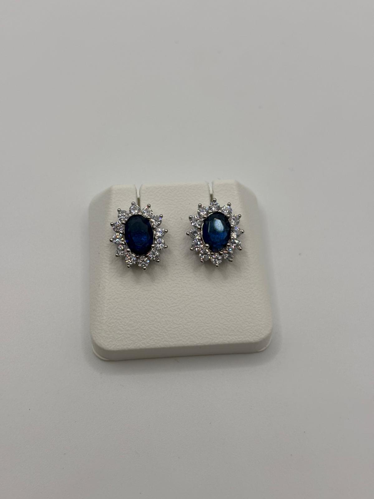 Orecchini argento e zirconi - Mami