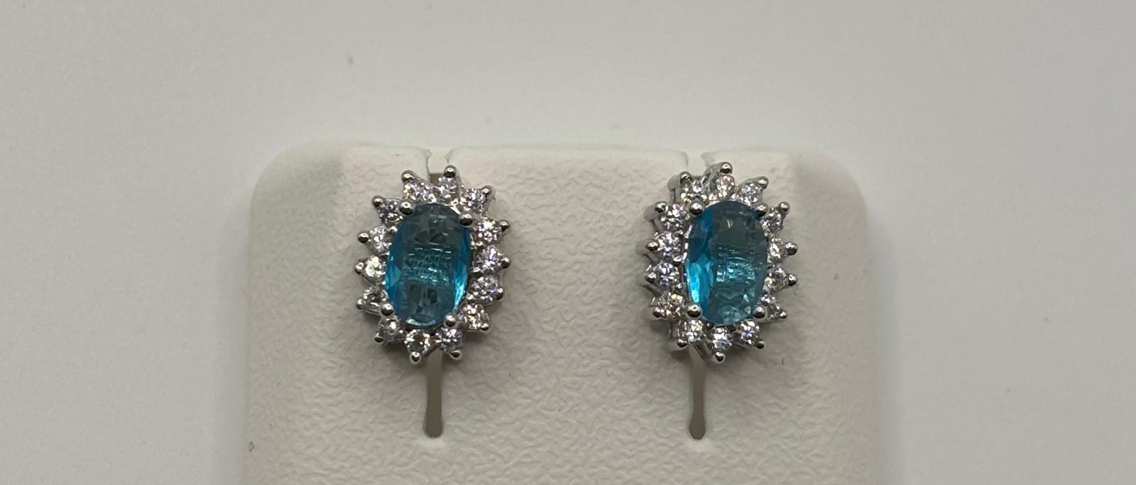 Orecchini argento e zirconi - Mami