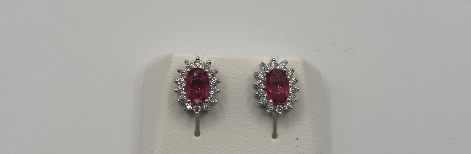 Orecchini argento e zirconi - Mami