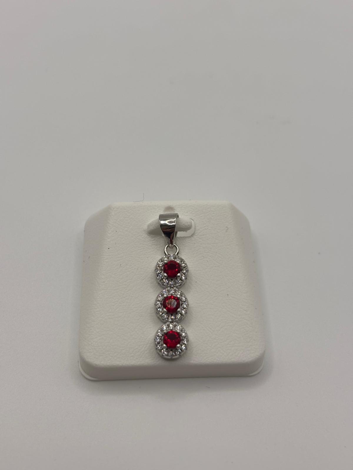 Ciondolo punti luce argento e zirconi - Mami