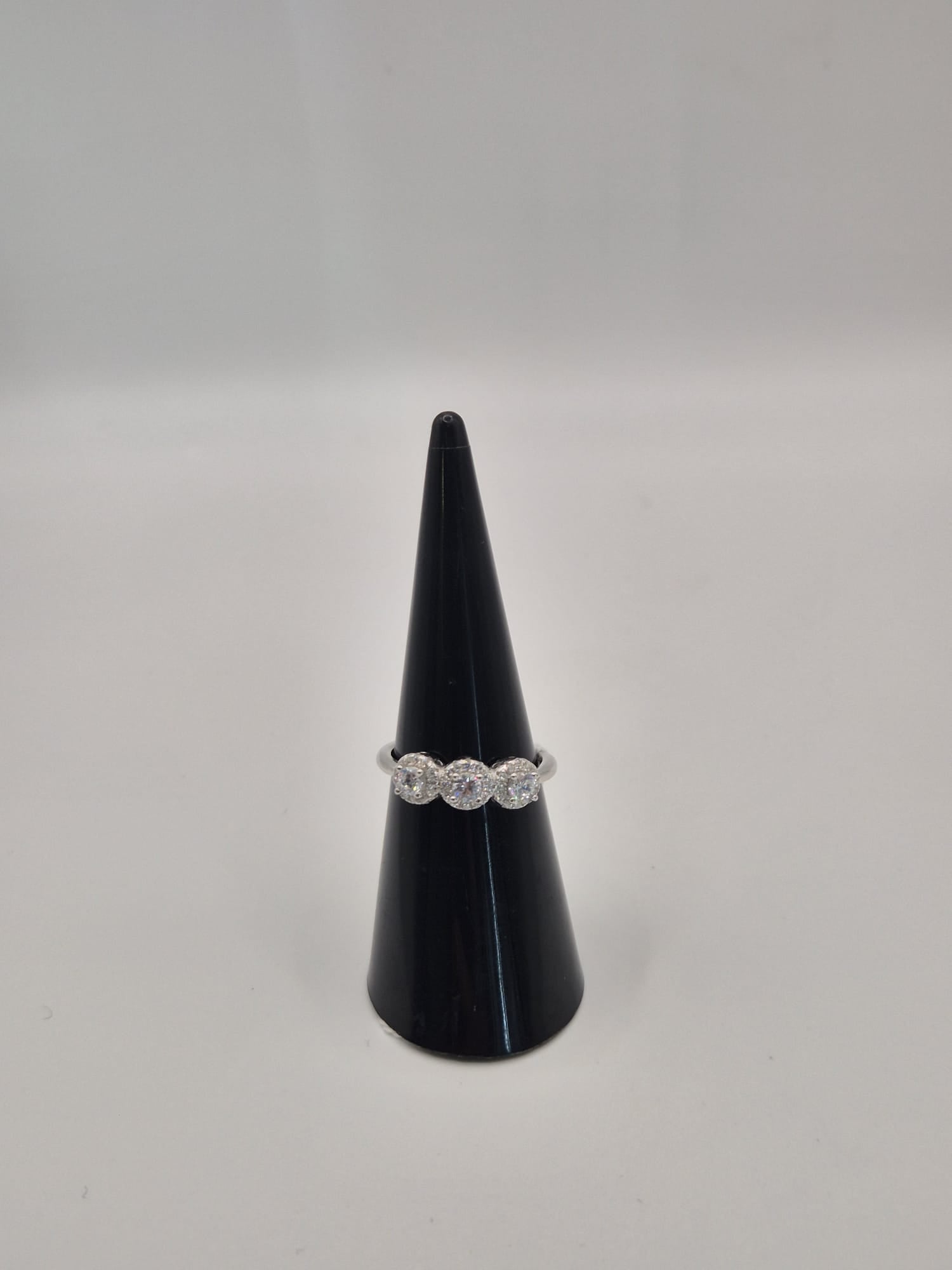 Anello Trilogy argento e zirconi - Mami