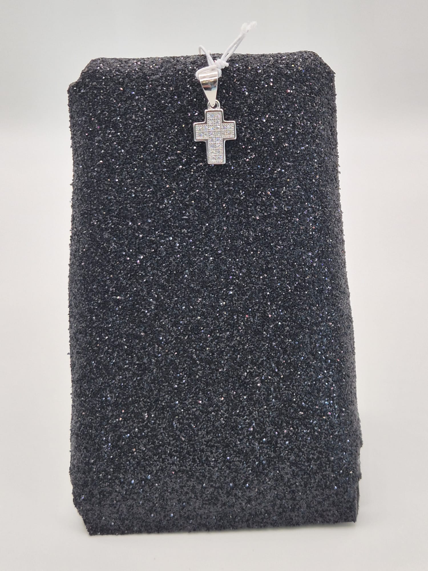 Ciondolo croce argento e zirconi - Mami