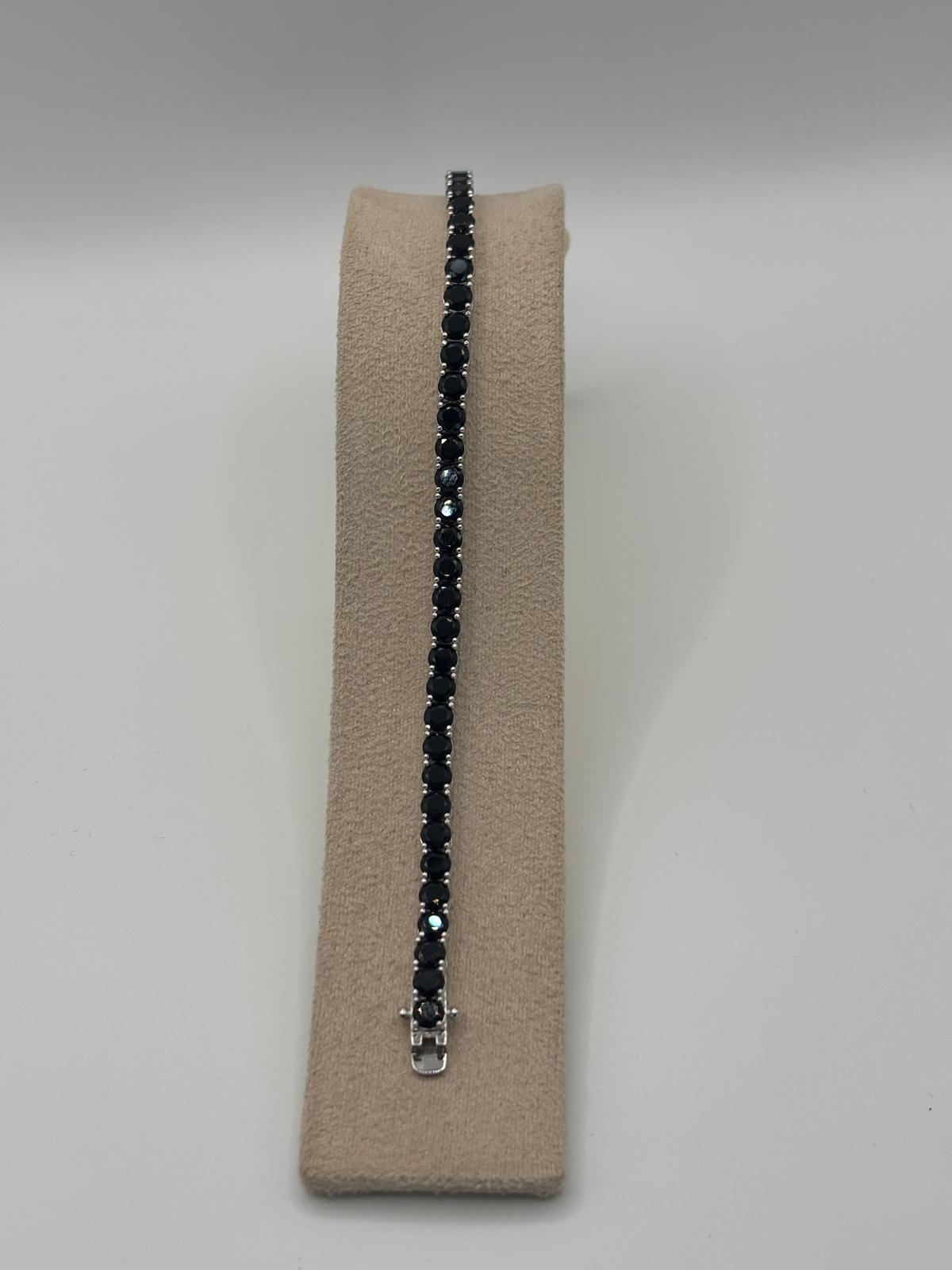 Bracciale tennis con zirconi neri - Mami