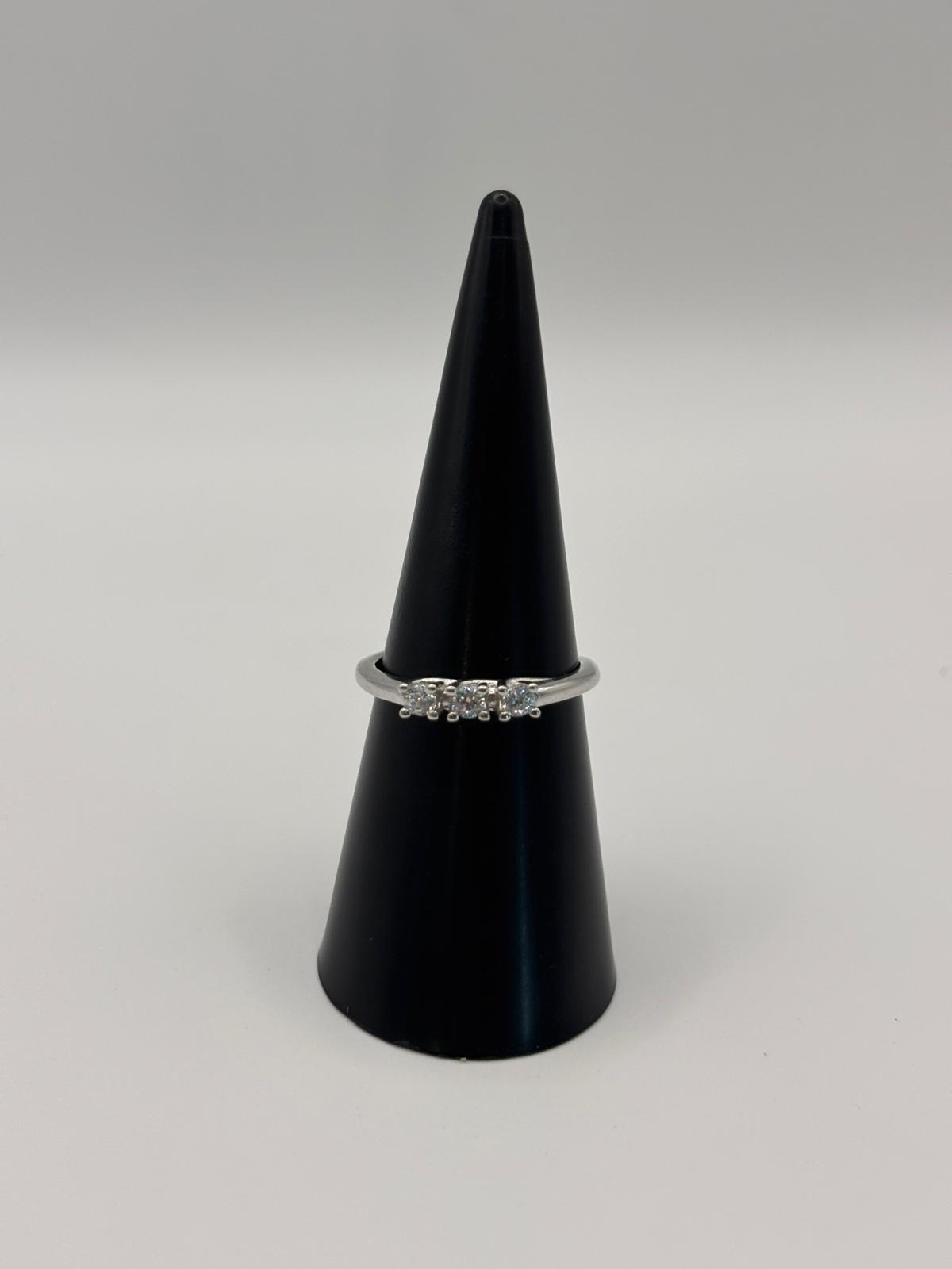 Anello trilogy argento e zirconi - Mami