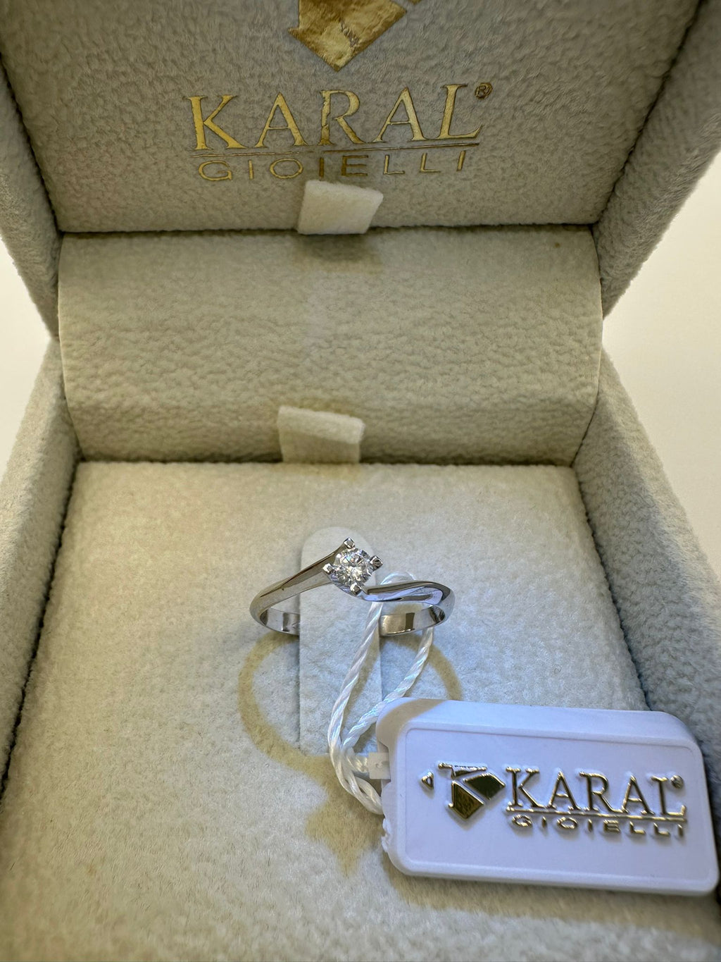 solitario oro e diamanta - karal