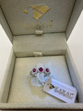anello trilogy oro con diamanti e rubini- karal