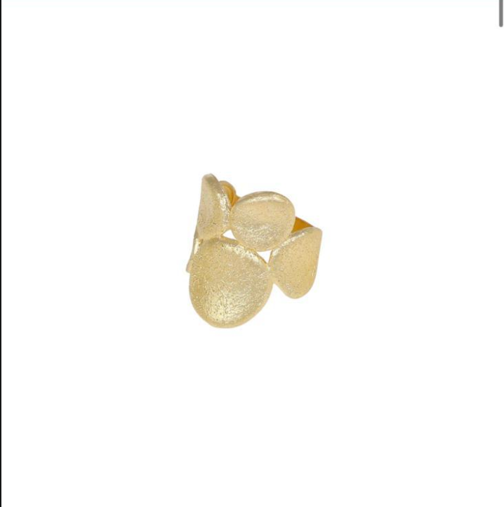 anello fascia larga design scultoreo argento 925 - milie