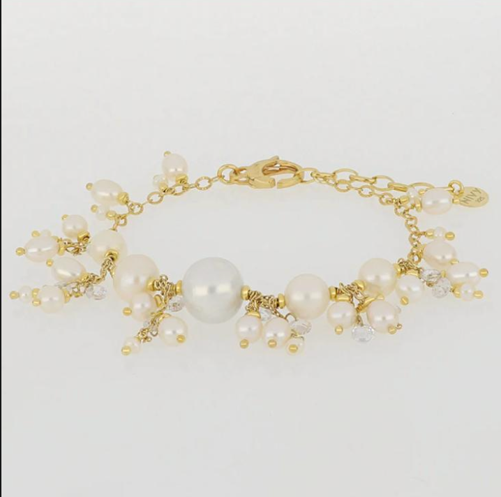 bracciale donna con perle vere