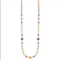 collana ametista, ametrino e perle