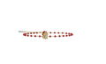Btacciale draghetto del cuore rosso in argento 925