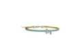 Bracciale tennis bimbi argento 925 con pietre azzurre