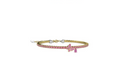 Bracciale tennis bimbi argento 925 con pietre rosa
