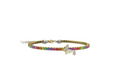 Bracciale tennis mamma argento 925 con pietre multicolor