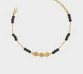 bracciale catena zirconi milky a medaglie