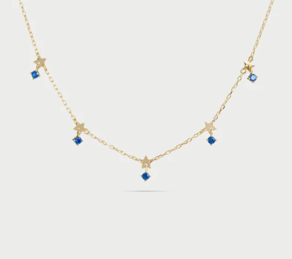 girocollo 5 stelle e castoni