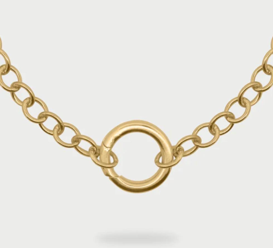 girocollo rolo chain base cerchio