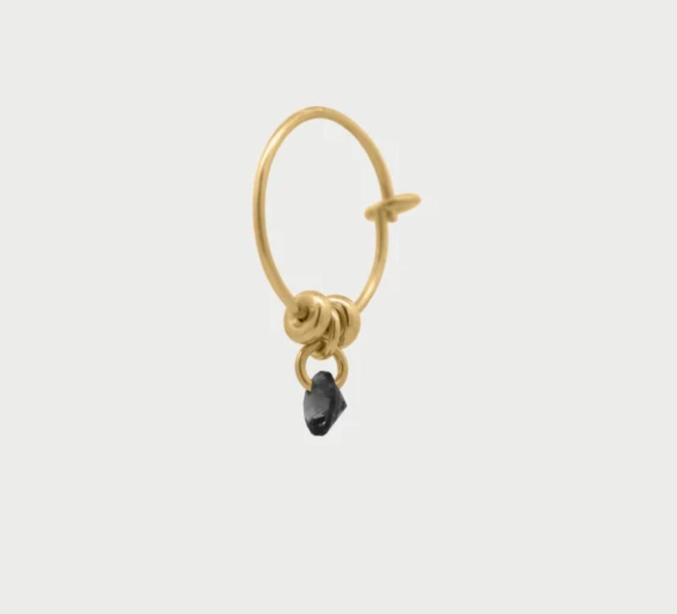 piercing mini hoop zircone colorato e pepite