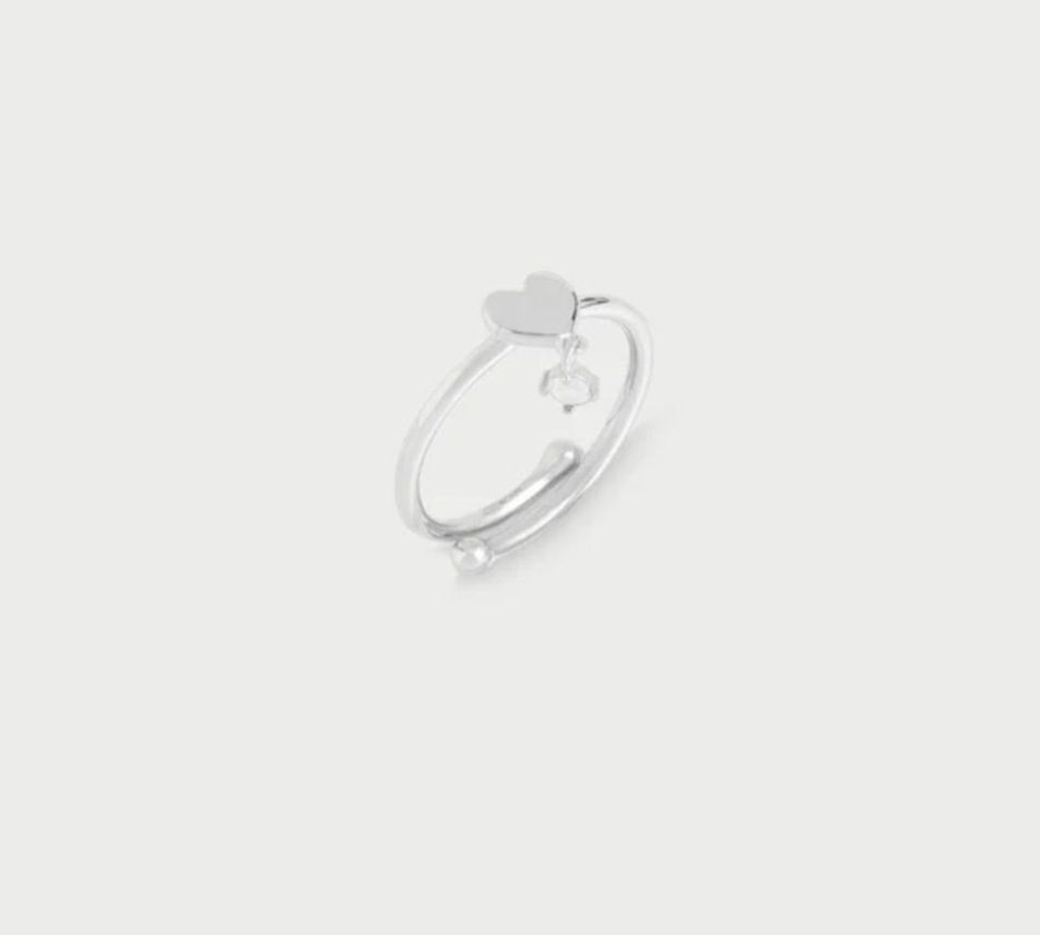 anello line cuore e punto luce