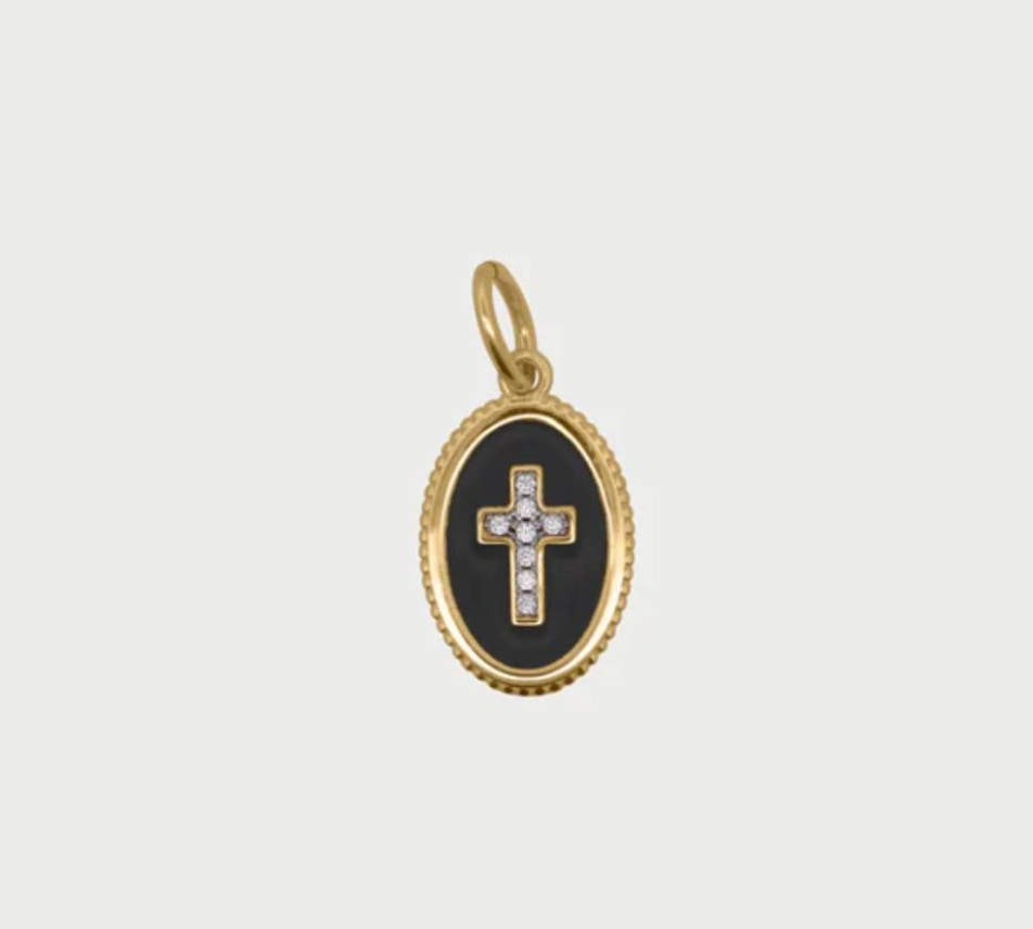 charm cross noir