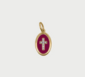 charm cross burgundy