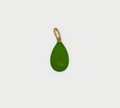 charm goccia giada green