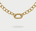 girocollo rolo chain base ovale