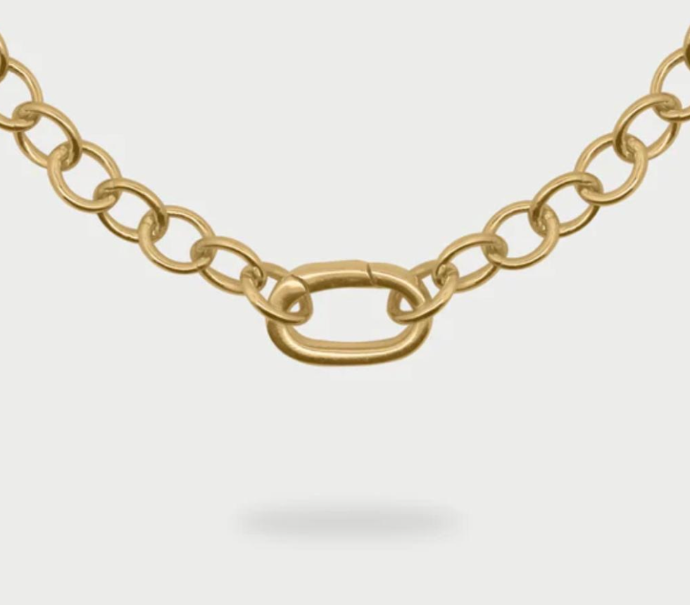 girocollo rolo chain base ovale