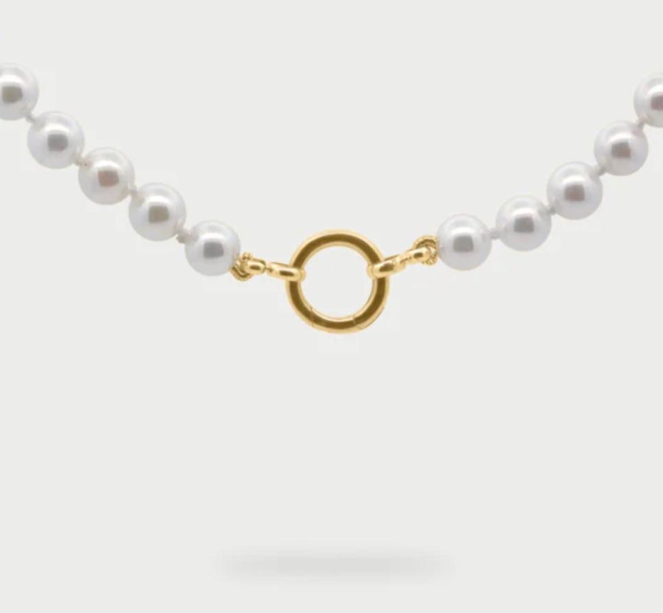 girocollo perle base chiusura cerchio