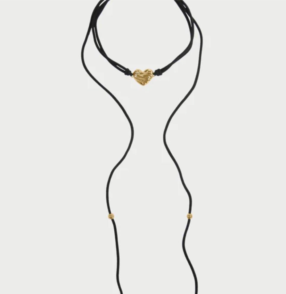 choker tessuto cuore bold small