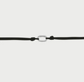 girocollo soft cord base ovale rodio