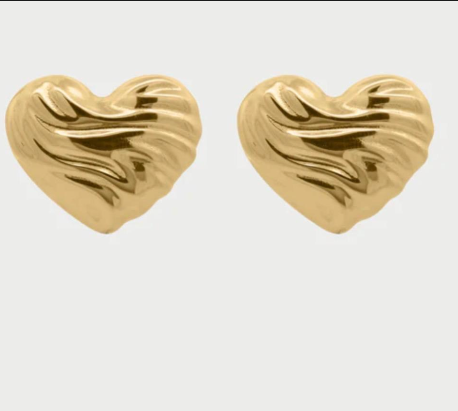 coppia orecchini cuore bold big