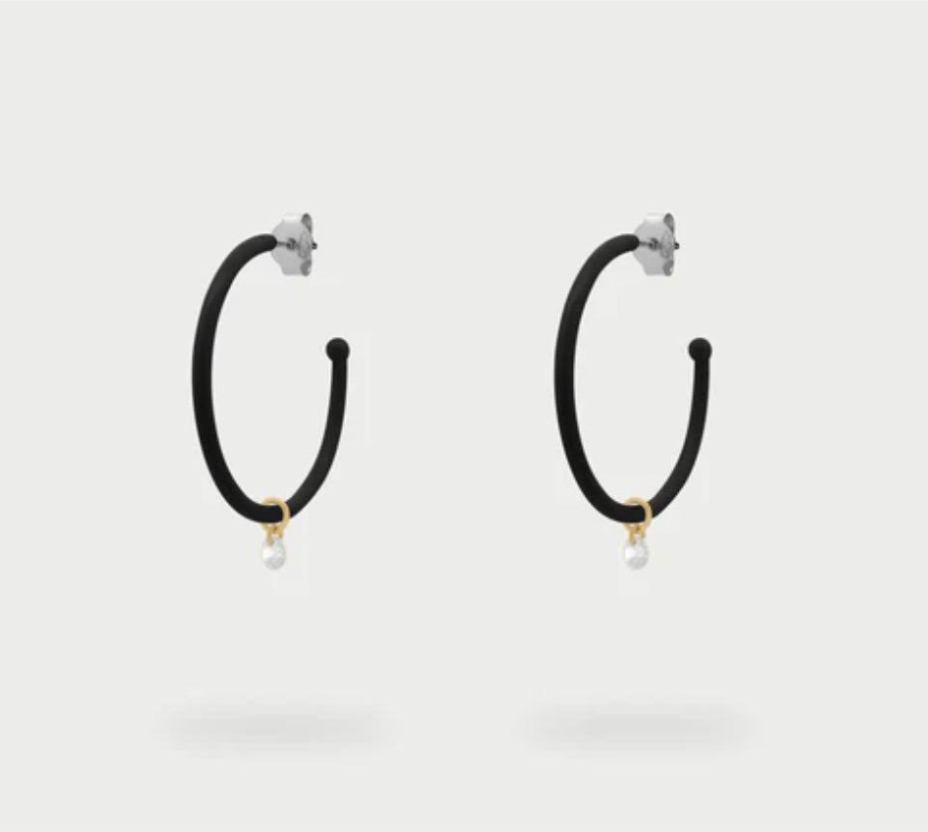 orecchini hoops medium verniciati