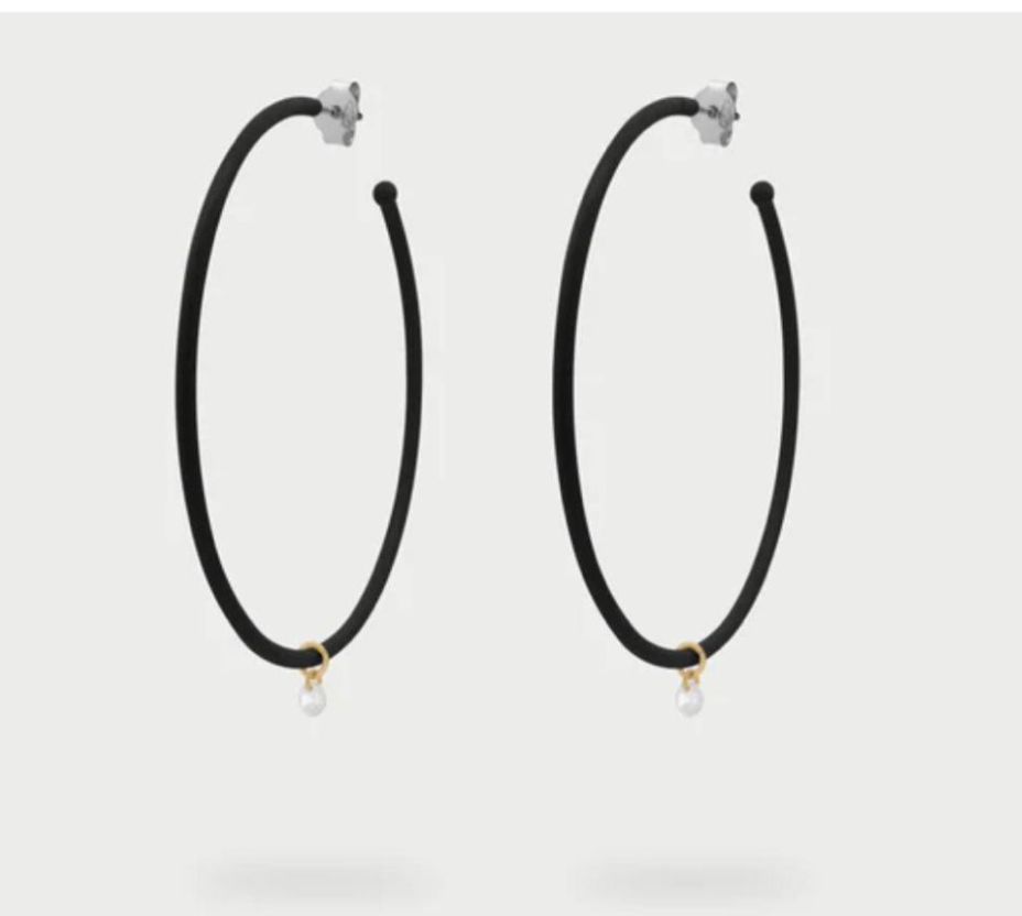 orecchini hoops big verniciati