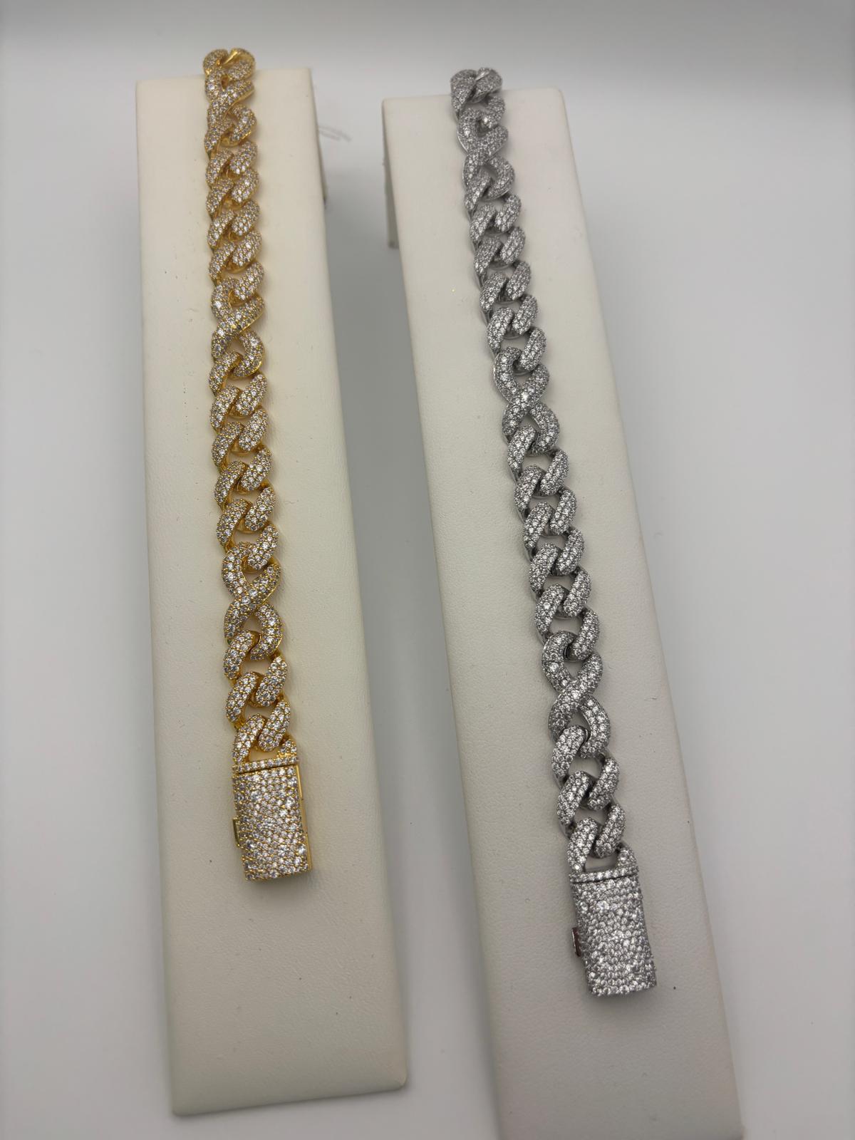 Bracciale cuban infinito con zirconi - Saki