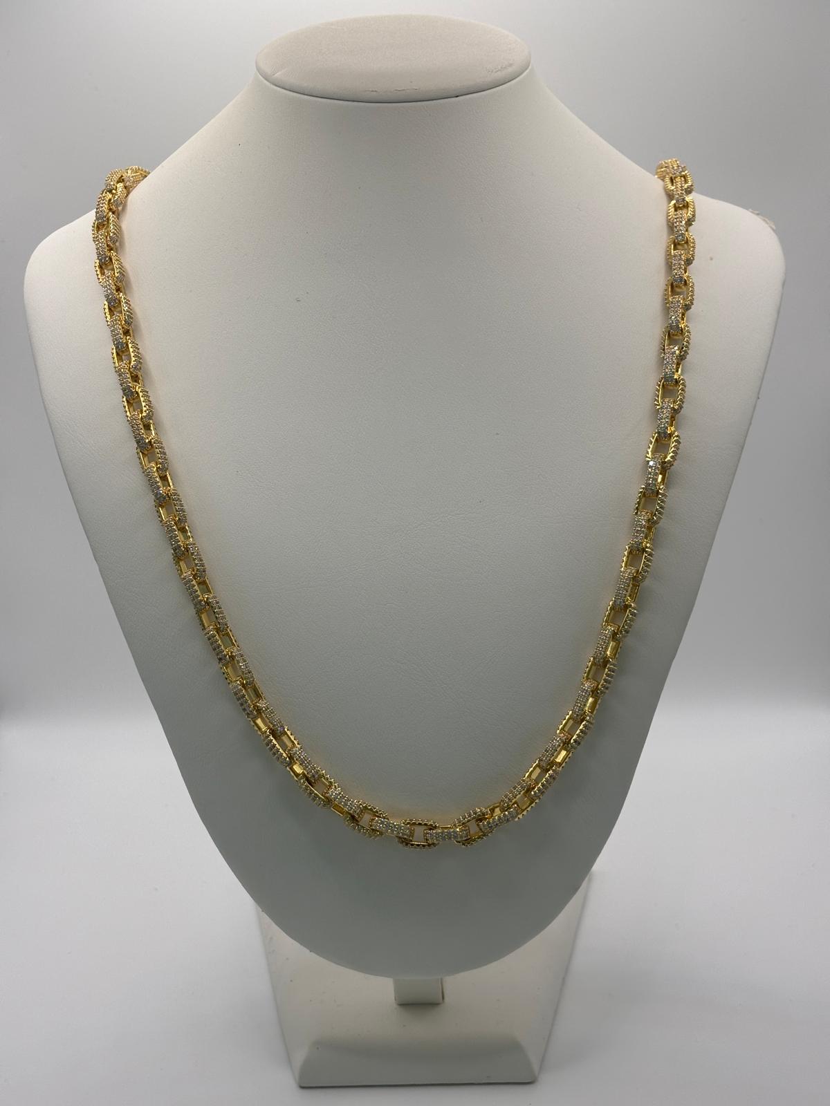 Collana catena con zirconi - Saki