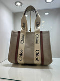 CHLOE' TOTE BAG WOODY IN LINO
