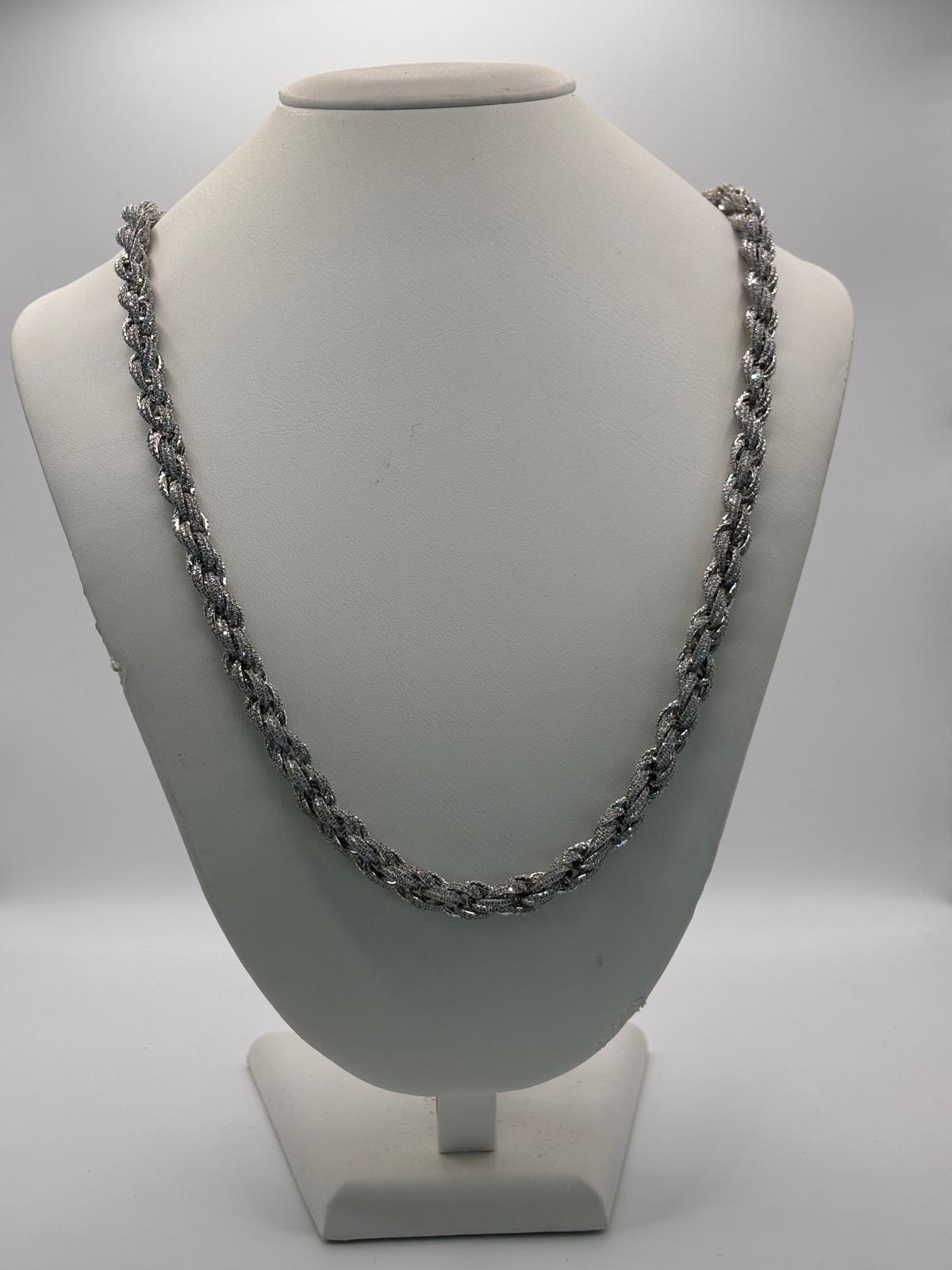 Collana groumette con zirconi - Saki